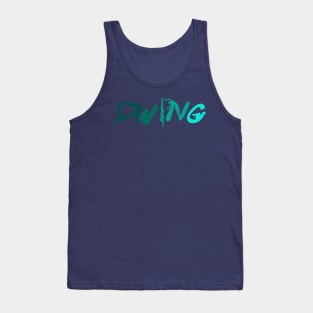 Funny Platform Springboard Diving High Diving Gifts Diver Coach Tank Top